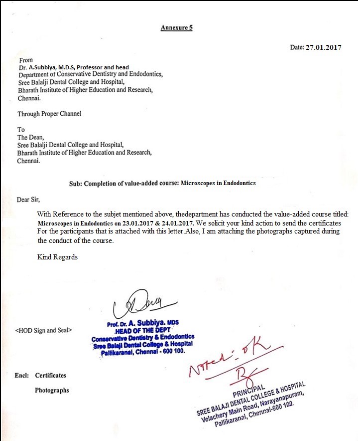 Sree Balaji Dental College And Hospital Chennai Tamil Nadu India Approved By Dental Council Of India Ministry Of Health And Family Welfare Govt Of India And Affiliated To Bharath University Chennai